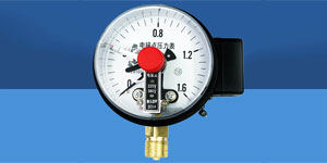 What is the difference between an electric contact pressure gauge and a pressure gauge